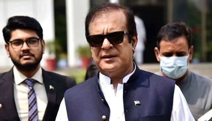 Pakistan Tehreek-e-Insaf senior leader Shibli Faraz. — Facebook@SenatorShibliFaraz/File