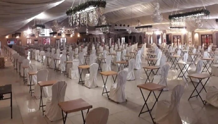 A representational picture of an examination hall in Karachi. — X/@DCSouthKarachi/File