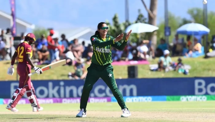 Pakistani bowler Sadia Iqbal. — AFP/File