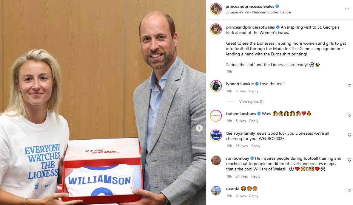 Popular brand tries to catch Prince Williams eye as he receives new powers