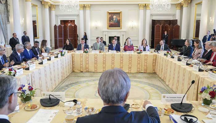 Quad foreign ministers meet in Washington to discuss peace, stability, security, and prosperity in the Indo-Pacific region on July 2, 2025. — X/@SecRubio