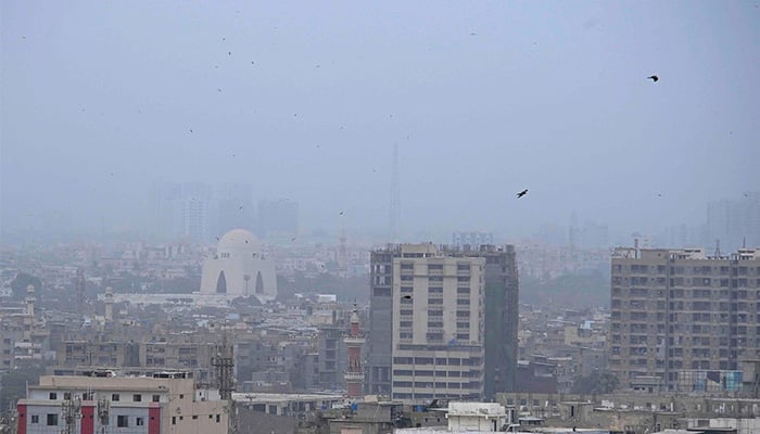 An Ariel view of Karachi captured on June 25, 2025. — INP