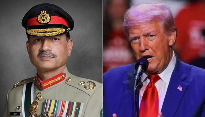 COAS Field Marshal Syed Asim Munir (left) and US President Donald Trump in this collage. — ISPR/Reuters