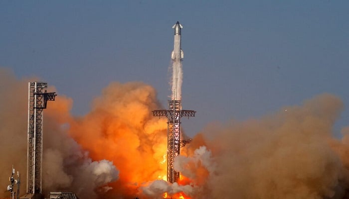 SpaceXs next-generation Starship spacecraft atop its Super Heavy booster is launched on its ninth test at the companys launch pad in Starbase, Texas, US, May 27, 2025. — Reuters