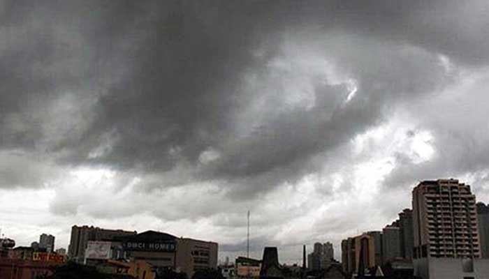 The image shows cloudy weather in Karachi. — APP/File