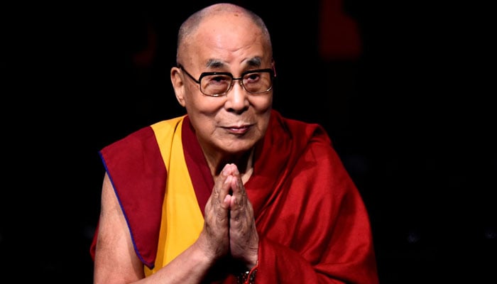 Tibetan spiritual leader the Dalai Lama, Patron of Children in Crossfire, gestures at an event called Compassion in Action in Londonderry, Northern Ireland September 10, 2017.  — Reuters