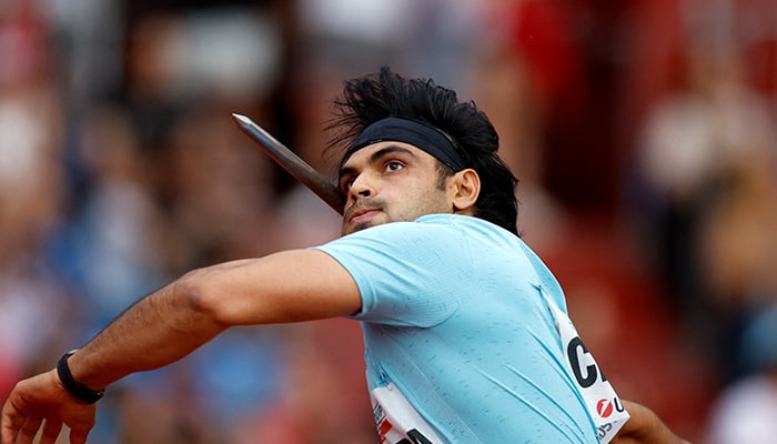 Indias Neeraj Chopra in action during the mens javelin on June 24, 2025. — Reuters