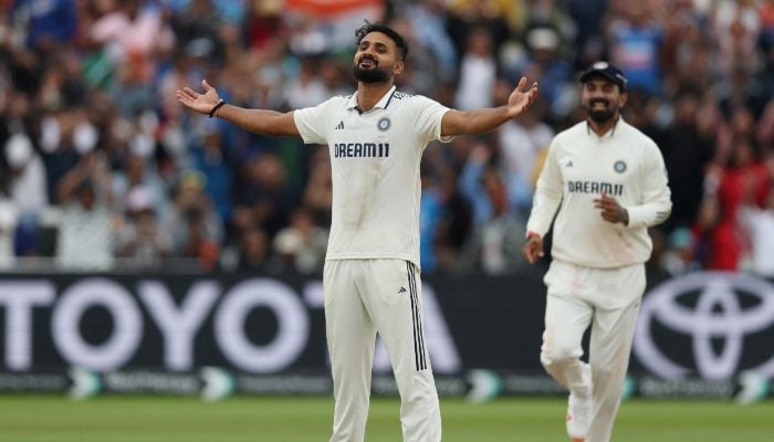 Deep bags six as India crush England to seal historic Edgbaston win 1 Indias Akash Deep celebrates after taking the wicket of Englands Brydon Carse to win the second Test match at Edgbaston Cricket Ground, Birmingham, Britain on July 6, 2025. — Reuters