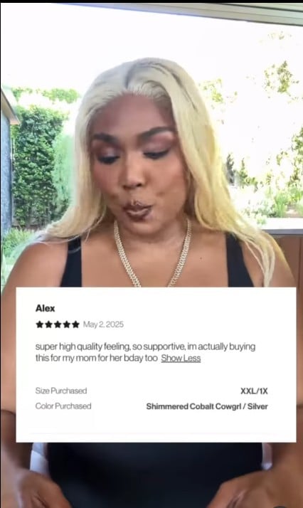 Lizzo turns up the heat with red swimsuit and Legally Blonde 2 quote