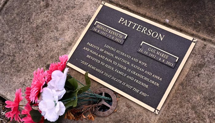 Australian woman found guilty of triple murder with toxic mushrooms 14 A headstone on the grave of Don and Gail Patterson. — AFP