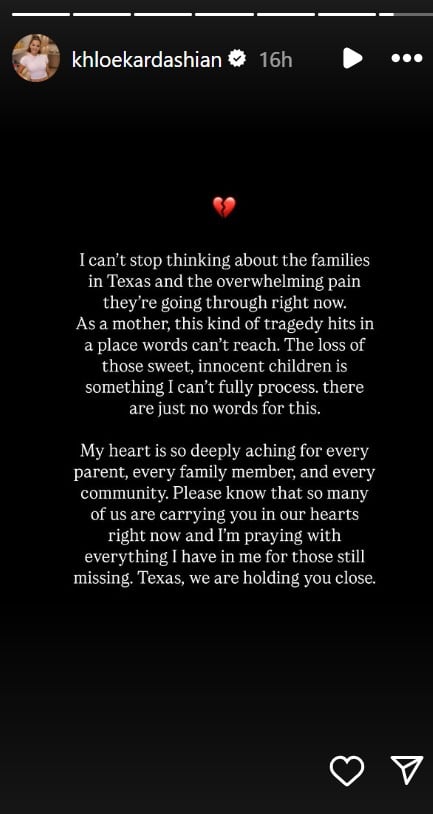 Khloe Kardashian reacts to heartbreaking news: Cant fully process