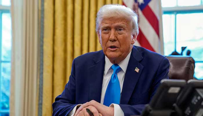 US President Donald Trump speaks as he signs documents in the Oval Office at the White House in Washington, US February 4, 2025. — Reuters