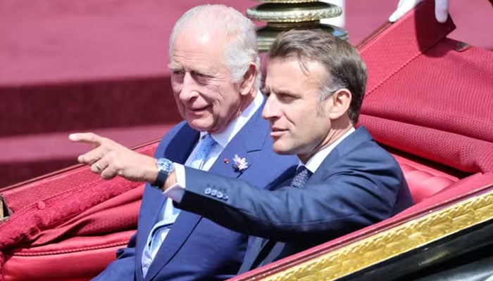 Buckingham Palace reveals how King Charles got bloody eye seen during Macrons visit