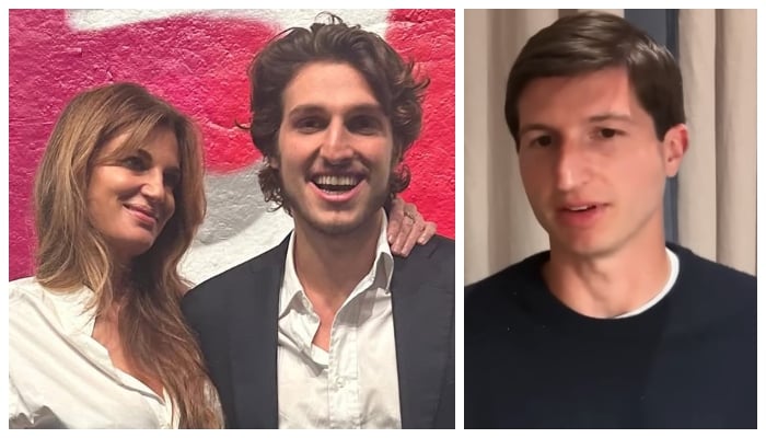 PTIs founder ex-wife Jemima Goldsmith, her sons Kasim Khan and Suleiman Khan. — Instagram/@khanjemima/YouTube/@MarioNawfal