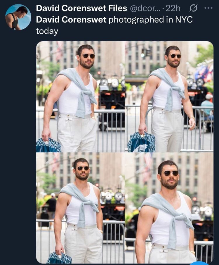 David Corenswet debuts new handsome look in latest outing