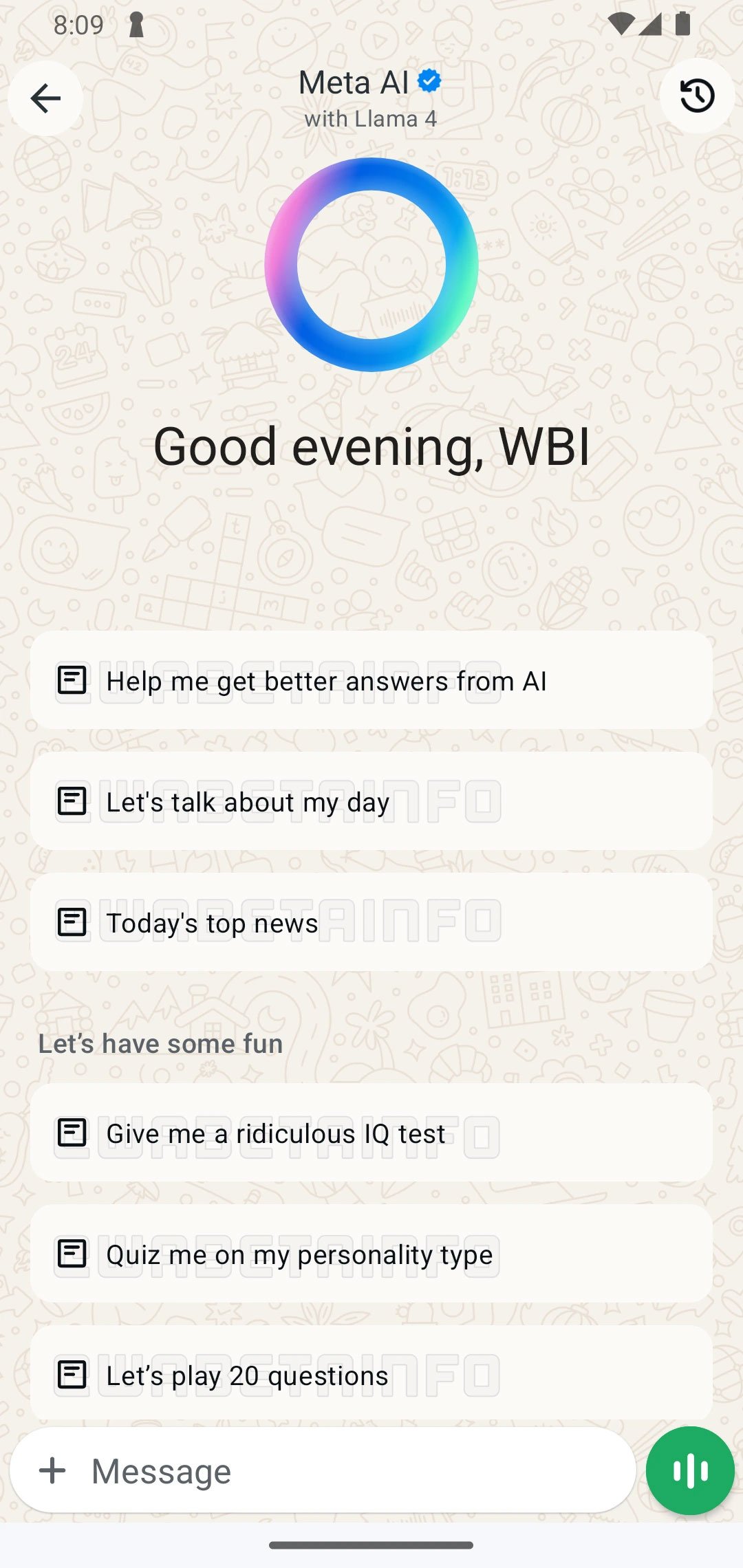 This screenshot shows the new WhatsApp feature. — WABetaInfo
