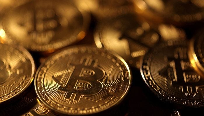 Representations of cryptocurrency Bitcoin are seen in this illustration taken November 25, 2024. — Reuters