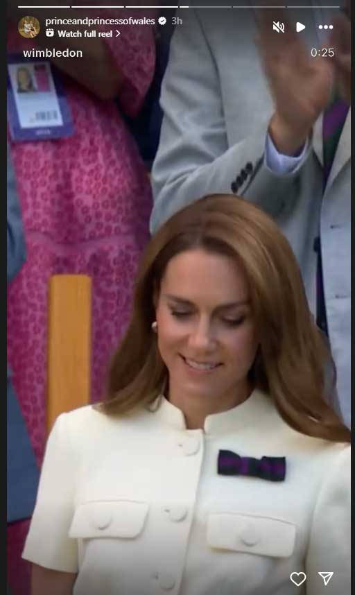 Still from video shared on Prince William and Kate Middletons Instagram account