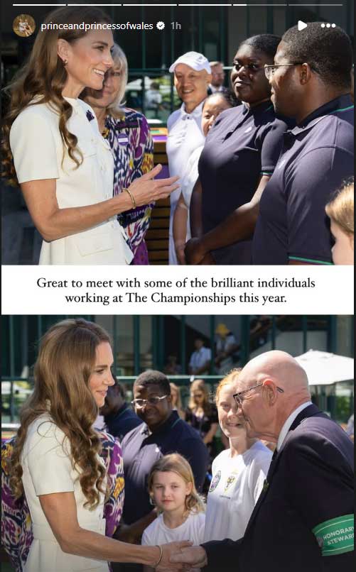 Palace shares update on Kate Middletons Wimbledon appearance