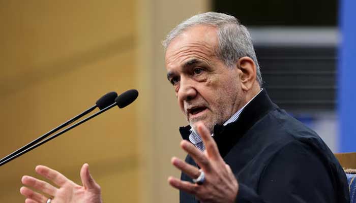 Irans President Masoud Pezeshkian attends a press conference in Tehran, Iran, September 16, 2024. — Reuters