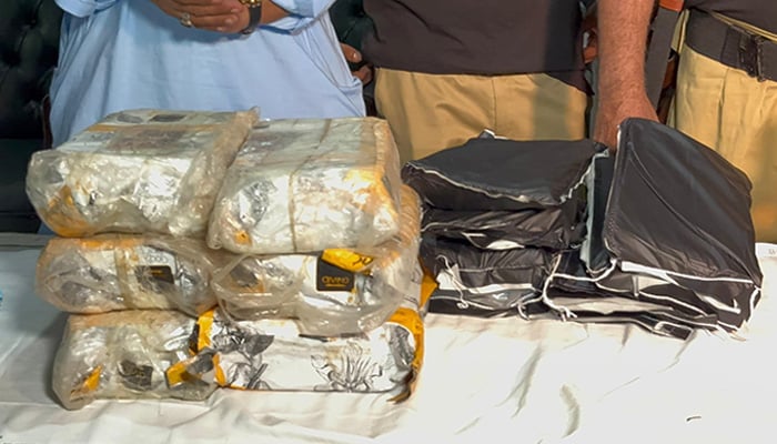 Drugs seized in joint operations by maritime and law enforcement agencies in the Arabian Sea. — X/@mukeshchawlappp