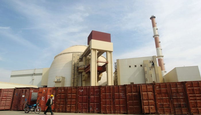 A worker walks past the Bushehr nuclear power plant, south of Tehran in Iran. — Reuters/File