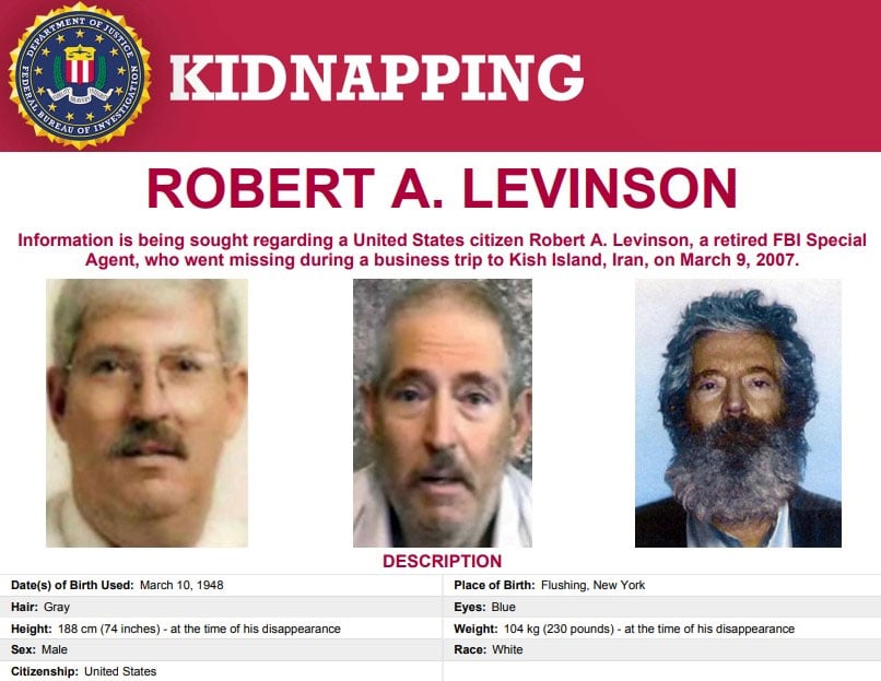 Poster of  Special Agent Robert A Levinson. — FBI