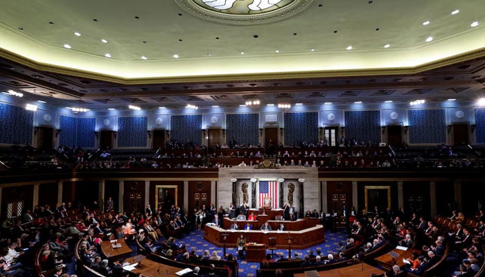Members of the US House of Representatives gather for a fourth round of voting for a new House Speaker on the second day of the 118th Congress at the US Capitol in Washington, US on January 4, 2023. — Reuters