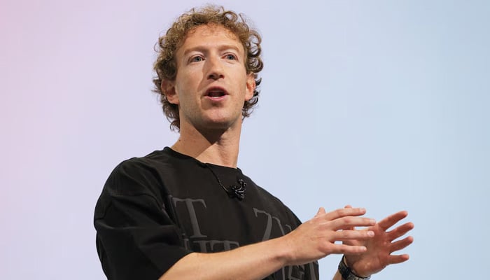 Meta CEO Mark Zuckerberg makes a keynote speech during the Meta Connect annual event, at the companys headquarters in Menlo Park, California, US September 25, 2024. — Reuters
