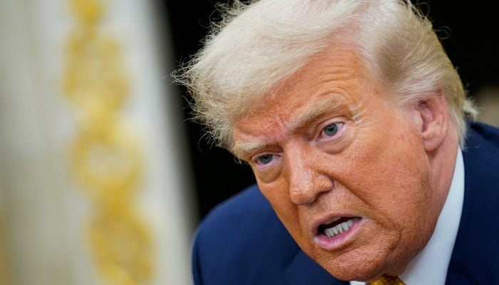 US President Donald Trump speaks in the Oval Office at the White House in Washington, DC, US, July 16, 2025. — Reuters