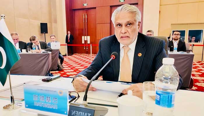 Deputy Prime Minister Ishaq Dar participated in SCO CFMs meeting in Tianjin, China on July 15, 2025. — X/@ ForeignOfficePk