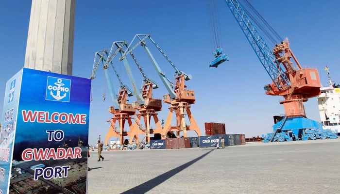 A general view of the port before the inauguration of the China Pakistan Economic Corridor port in Gwadar, on November 13, 2016. — Reuters