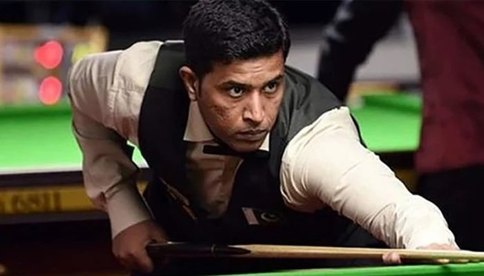 Pakistans Mohammad Asif in action in this undated photo. — @asifsnooker/File