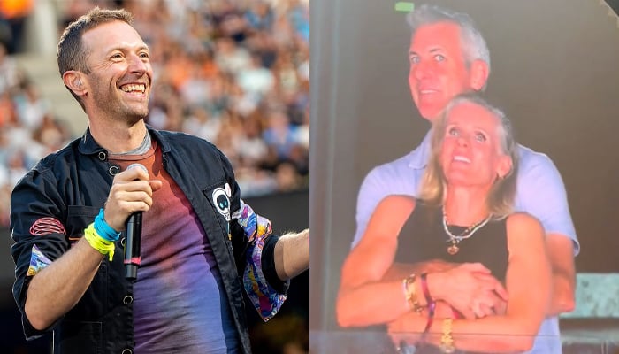 Chris Martin reacts to the Coldplay couple going viral