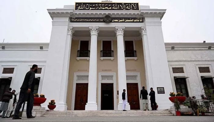 A view of the Khyber Pakhtunkhwa Assembly building. — APP/File