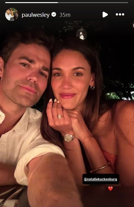 Paul Wesley announces engagement to girlfriend Natalie Kuckenburg