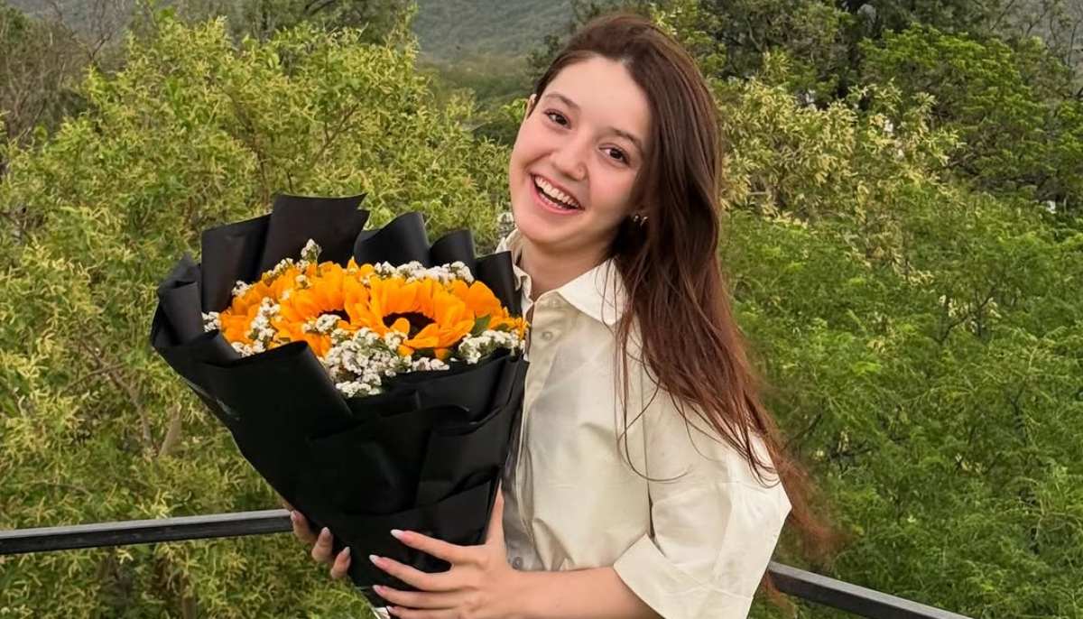 Sana Yousuf poses for a photograph following celebrations of her birthday just days before she was shot dead at her house in Islamabad. — Instagram/@sanayousaf22