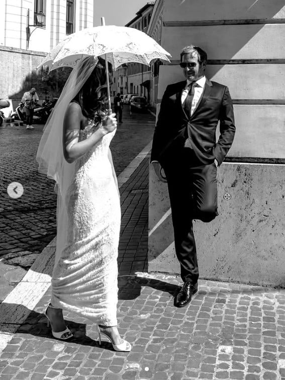 Yellowstone star weds weather presenter in Vatican ceremony