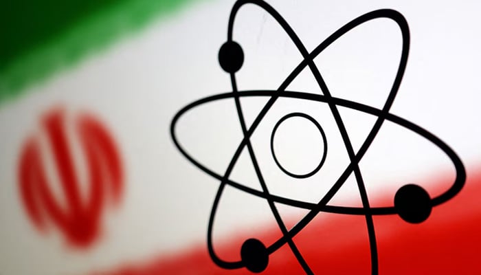 The atom symbol and Iran flag are seen in this illustration, July 21, 2022. — Reuters