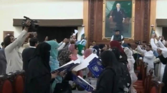 Governor Kundi administers oath to opposition MPAs on KP Senate polls eve 