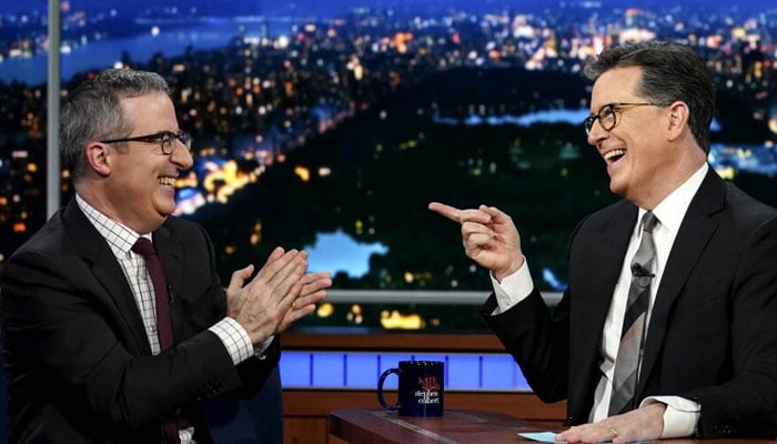 John Oliver breaks silence over Stephen Colberts talk show cancellation