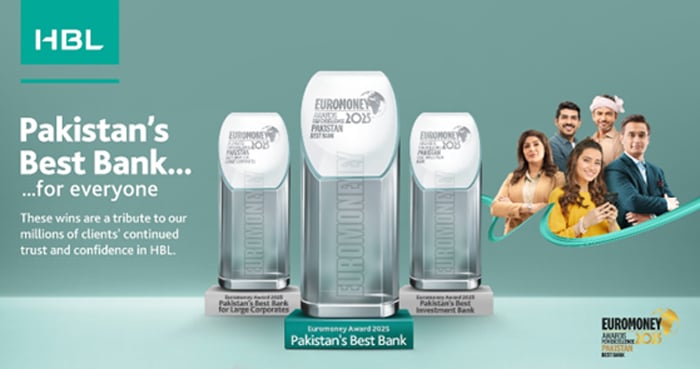 HBL wins Best Bank in Pakistan 2025 award by Euromoney
