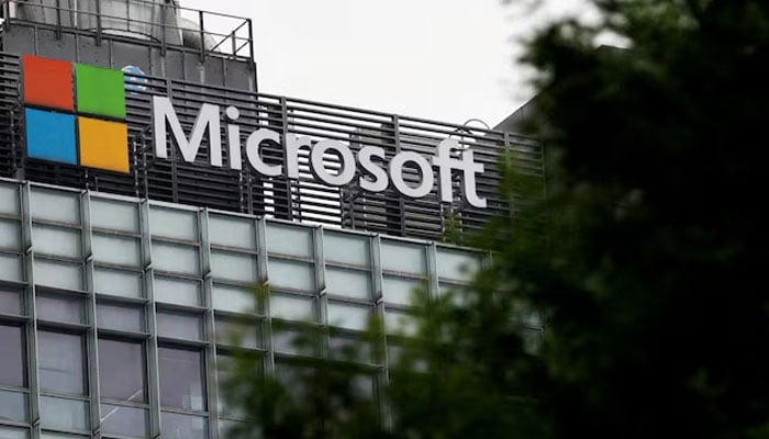 Logo of Microsoft is pictured on its office building in Beijing, China May 25, 2023. — Reuters