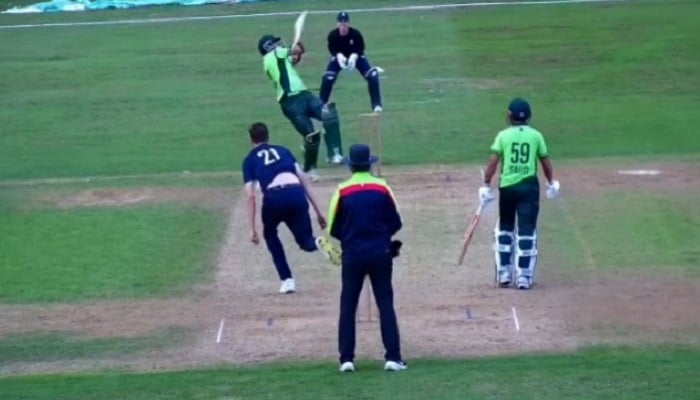 Pakistan Shaheens in action during their first one-day against Professional County Club Select XI at The Country Ground in Beckenham on July 22, 2025. — ECB