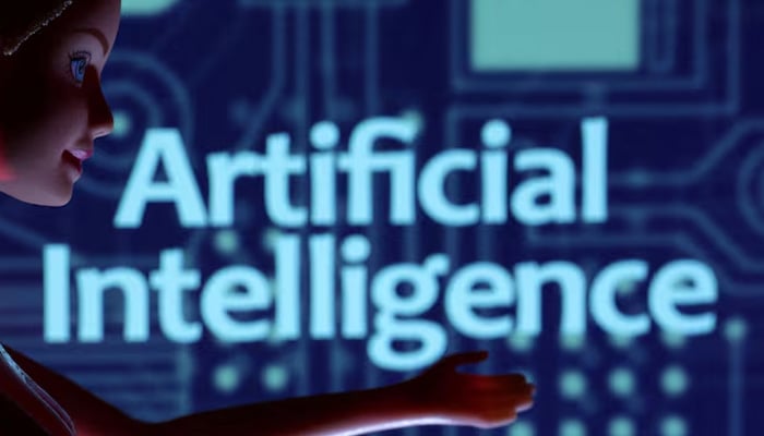 Artificial Intelligence words are seen in this illustration taken March 31, 2023. — Reuters