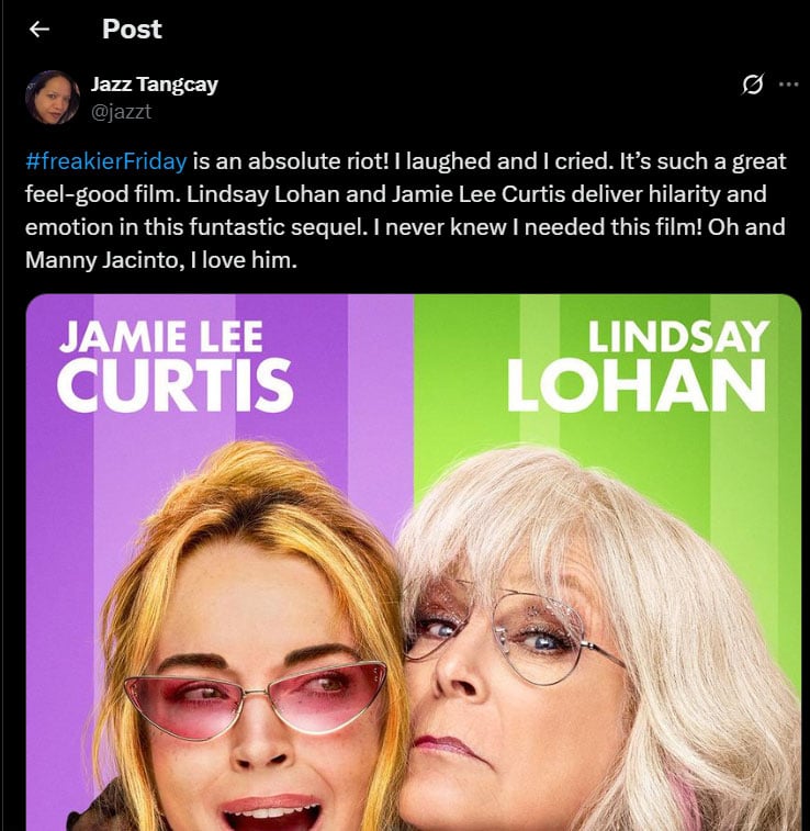 Critics get honest about Freakier Friday