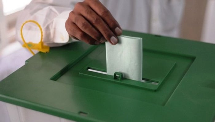 This undated image shows a man casting vote in ballot box. — AFP/File