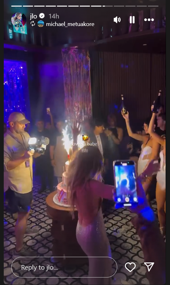 Photo: Jennifer Lopez having the time of her life in 56th birthday celebration