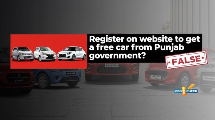 Fact-check: Fake Geo News clip claims Punjab govt is offering free cars