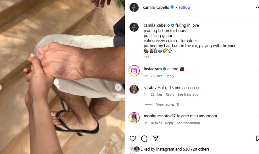 Camila Cabello hints at new love with her billionaire beau